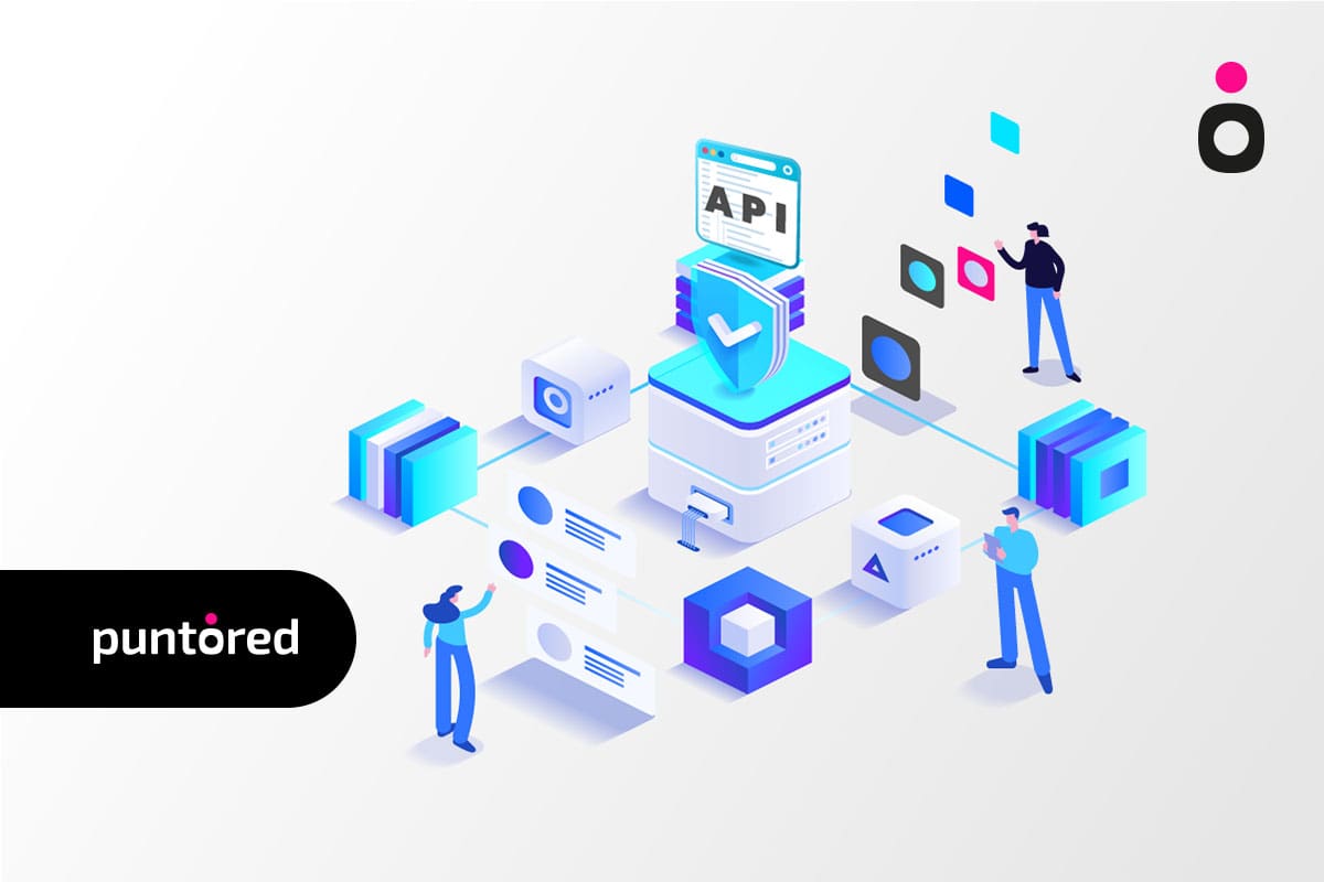 Ilustración de soluciones digitales, aplicaciones financieras interconectadas.